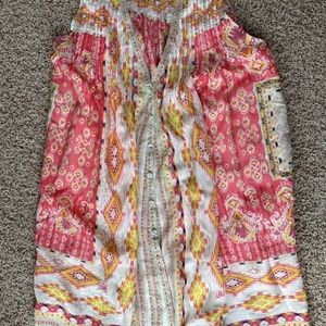 Johnny Was Tunic Shirt - MED- 100% Silk